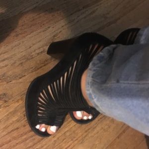 Super cute strap heel